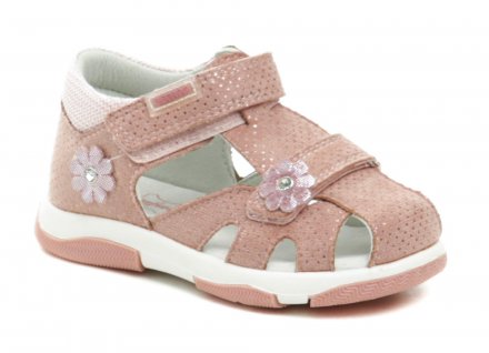 Kinder-Sommer-Freizeit-Wanderschuhe mit zwei Klettverschluss-Riemen. 