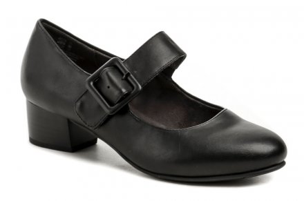Sommerliche Damen-Wanderschuhe mit stabilem Absatz und Klettverschluss über dem Knöchel, aus Synthetikmaterial.