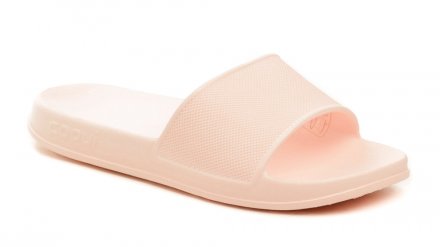 Sommerliche Freizeit-Strandschuhe zum Hineinschlüpfen, aus synthetischem Material.