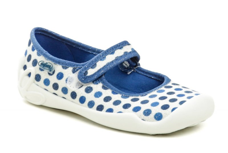 Befado 114y495 blau-weiße Ballerinas für Kinder | ARNO-schuhe.de – Schuhe mit Tradition
