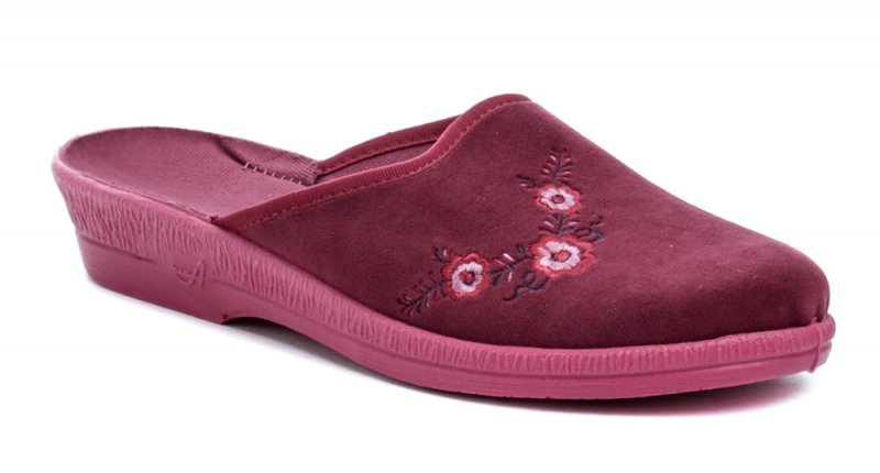 Befado 219D480 burgunderfarbene Damen Hausschuhe | ARNO-schuhe.de – Schuhe mit Tradition