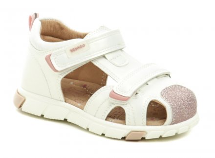Kinder-Sommer-Freizeit-Wanderschuhe mit zwei Klettverschluss-Riemen. 