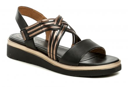 Damen-Sommer-Wandersandalen aus echtem Naturleder mit herausnehmbarer Innensohle.