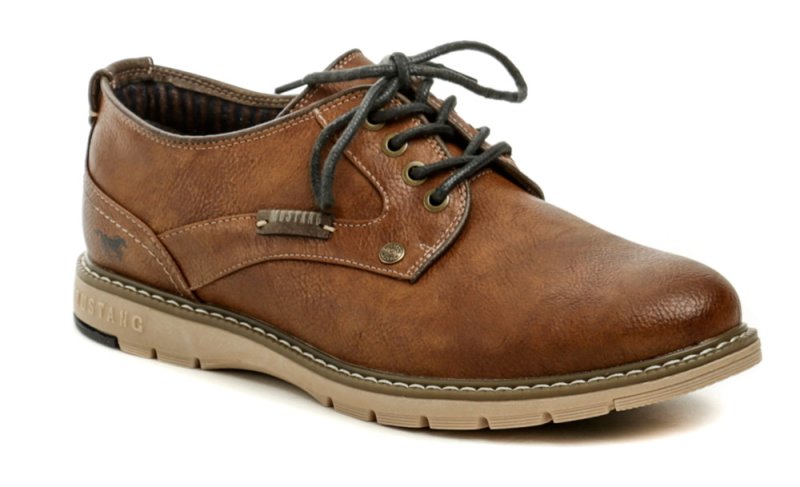 Mustang 4105-303-307 cognac Herren Halbschuhe in Übergröße | ARNO-schuhe.de – Schuhe mit Tradition