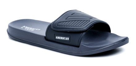 Sommerliche Freizeit- und Slipper-Schuhe für Herren aus Synthetikmaterial mit verstellbarem Knöchelriemen.