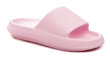 Sommerliche Damen-Slipper aus synthetischem Material.