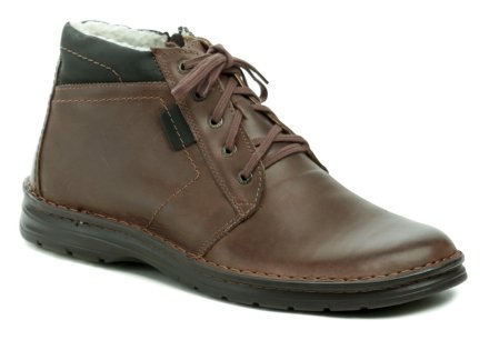 Herren Winterwanderstiefel mit Schnürung, aus hochwertigem Echtleder.