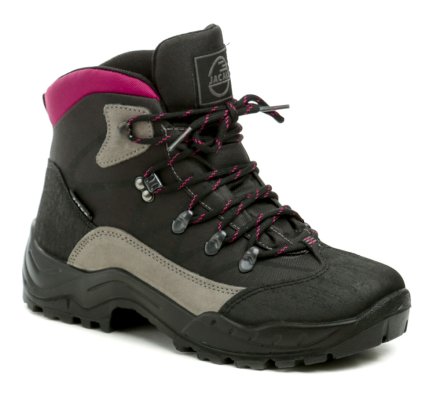 Winter-Wander- und Trekkingstiefel für Damen mit Schnürung und Membran aus Synthetik in Kombination mit Textil.