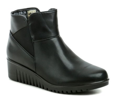 Winter-Wanderstiefel für Damen mit Reißverschluss, aus Synthetikmaterial und isoliert mit weichem Textilfell.