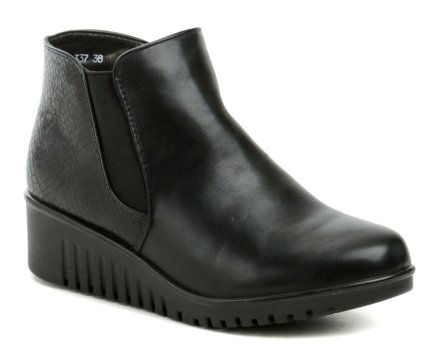 Winter-Wanderstiefel für Damen mit Reißverschluss, aus Synthetikmaterial und isoliert mit weichem Textilfell.