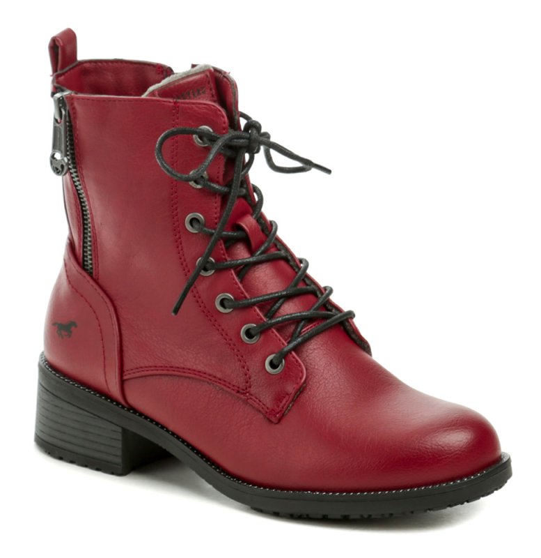 Mustang 1402-502-5 Rote Damen-Winterstiefel in Übergröße | ARNO-schuhe.de – Schuhe mit Tradition