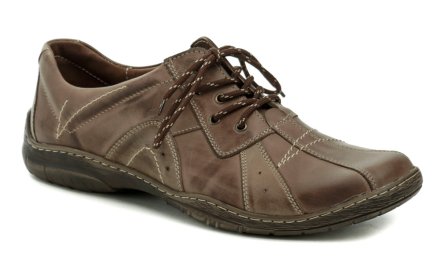 Übergroße Ganzjahres-Wanderschuhe für Herren aus Naturleder.