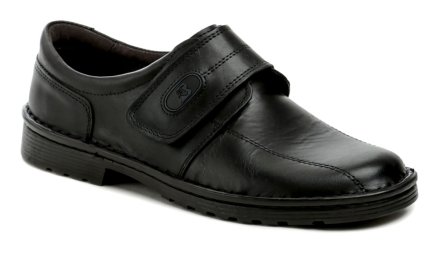 Ganzjahres-Wanderschuhe für Herren mit Klettverschluss, aus echtem Leder.