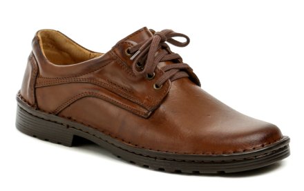 Ganzjahres-Wanderschuhe für Herren mit Schnürsenkeln, aus echtem Naturleder.
