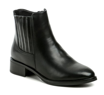 Damen-Winterwanderstiefel mit Reißverschluss, aus Synthetikmaterial, innen isoliert mit pelzigem Textilfell.