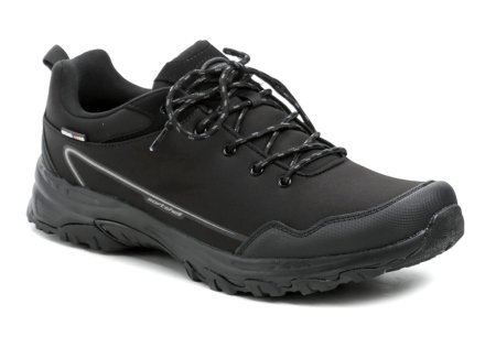 Ganzjahres-Wander- und Outdoor-Schuhe mit Schnürung, aus Softshell-Textilmaterial.
