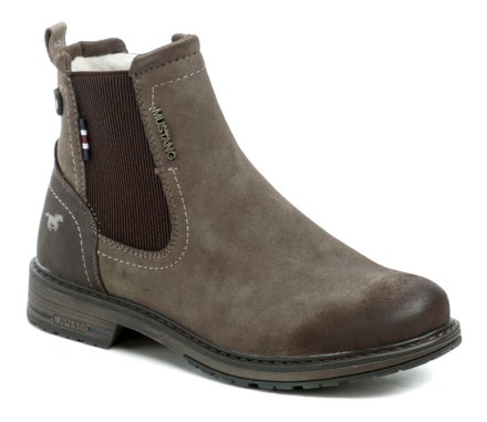 Herren-Winterwanderstiefel mit Reißverschluss aus Synthetikmaterial.