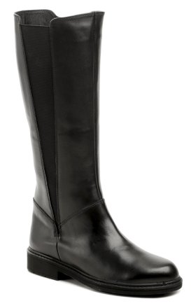 Winterwanderstiefel für Frauen. Die Schuhe sind aus echtem Naturleder kombiniert mit einem Gummi-Textil-Teil und innen mit einem weichen Textilfell isoliert.