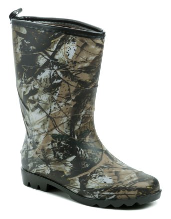 Wasserdichte Herren-Winter-Freizeitstiefel aus Synthetikmaterial, innen isoliert und mit einem pelzigen Textilüberzug.