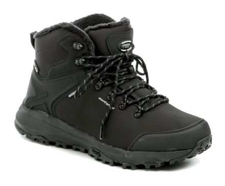 Herren-Winterwander- und Outdoor-Stiefel mit Schnürung, aus Softshell-Textilmaterial.