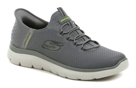 Sommerliche Wander- und Sportschuhe für Herren mit Slip-in-Technologie. Die Schuhe sind aus Textilmaterial mit Memory-Foam-Einlegesohle hergestellt. Die Schuhe sind maschinenwaschbar!
