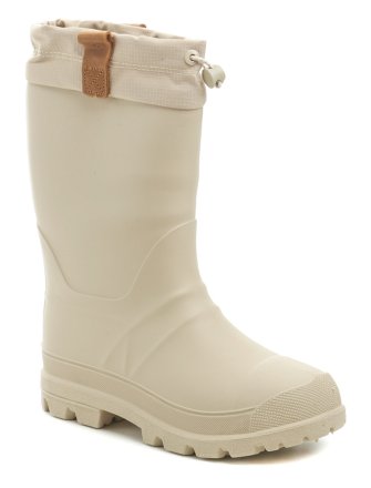 Wasserdichte hohe Winterstiefel für Frauen, Typ Gummistiefel. Die Schuhe sind aus synthetischem Kautschuk hergestellt, der resistent gegen Öle und Säuren ist. Innen isoliert bis zu -40°C.