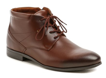 Herren Winterwander- und Gesellschaftsstiefel mit Schnürung, aus echtem Naturleder.