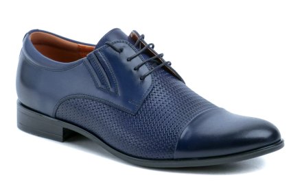 Ganzjährig tragbare Herren-Schnürschuhe aus echtem Naturleder.