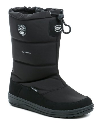 Damen-Winterstiefelette mit Reißverschluss, aus einer Kombination von synthetischem und textilem Softshell Waterproof Material mit TripleTex-Membran.