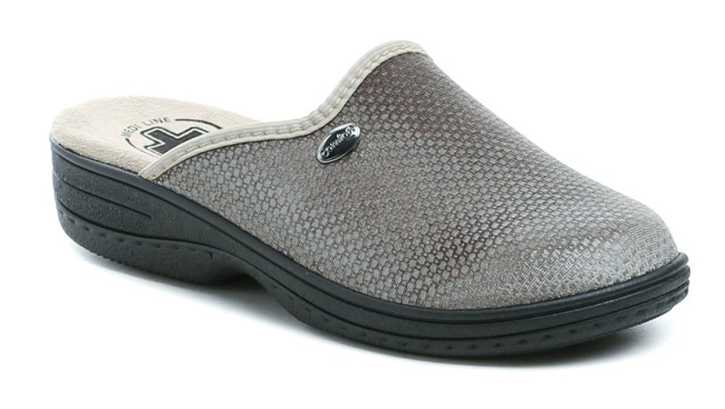 Medi Line 514 grau Damen Gesundheit Hausschuhe | ARNO-schuhe.de – Schuhe mit Tradition