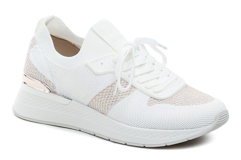 Tamaris 1-23712-42 weiß golden rosa Damen Turnschuhe | ARNO-schuhe.de – Schuhe mit Tradition