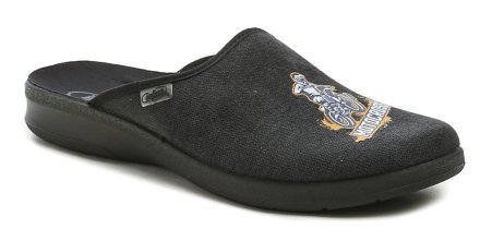 Ganzjahres-Slipper für Herren aus Textilmaterial.