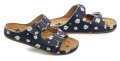 Medi Line S182-002 blaue Blume Damen Gesundheit Hausschuhe | ARNO-schuhe.de – Schuhe mit Tradition