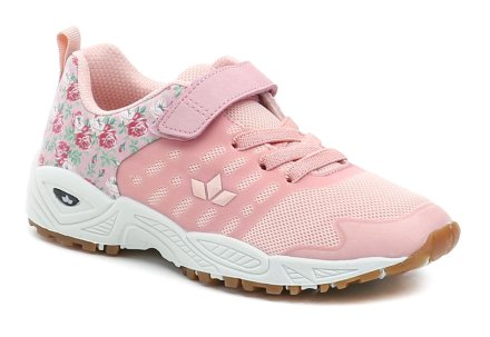 Ganzjahres-Sportschuhe mit Klettverschluss, aus Textilmaterial in Kombination mit synthetischem Material.