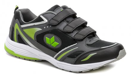 Ganzjahres-Sportschuhe mit Klettverschluss, aus Textilmaterial in Kombination mit synthetischem Material.