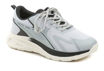 Ganzjahres-Wander- und Sportschuhe mit Schnürsenkeln. Die Schuhe sind aus einer Kombination von Textil- und Synthetikmaterial hergestellt.