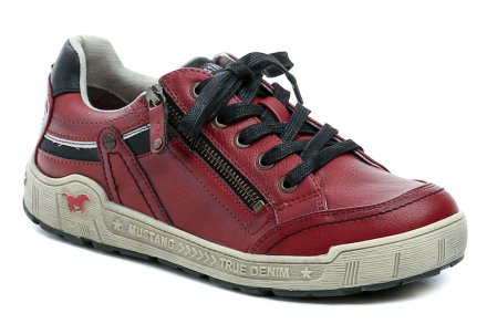 Ganzjahres-Wanderschuhe für Damen mit Schnürsenkeln und Reißverschluss, aus lederähnlichem Synthetikmaterial.