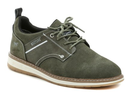 Ganzjahres-Wanderschuhe für Herren mit Schnürsenkeln, aus lederähnlichem Synthetikmaterial. 