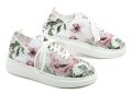 Mustang 1468-301-155 weiß geblümt Damen Turnschuhe | ARNO-schuhe.de – Schuhe mit Tradition