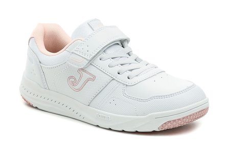 Ganzjahres-Sportschuhe für Kinder mit Klettverschluss, aus einer Kombination von echtem Leder und synthetischem und textilem Material.