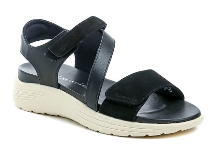 Damen-Sommer-Walking-Sandalen mit Klettverschluss, aus echtem Leder.