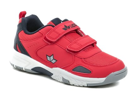 Ganzjahres-Wander- und Sportschuhe mit Klettverschluss, aus einer Kombination von Textil und Synthetik.