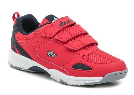 Ganzjahres-Wander- und Sportschuhe mit Klettverschluss, aus einer Kombination von Textil und Synthetik.