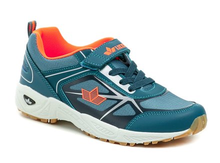 Ganzjahres-Sportschuhe mit Klettverschluss, aus Textilmaterial in Kombination mit synthetischem Material.