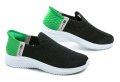 Wojtylko 5A25387C Schwarz-grüne Turnschuhe für Jungen zum Hineinschlüpfen | ARNO-schuhe.de – Schuhe mit Tradition