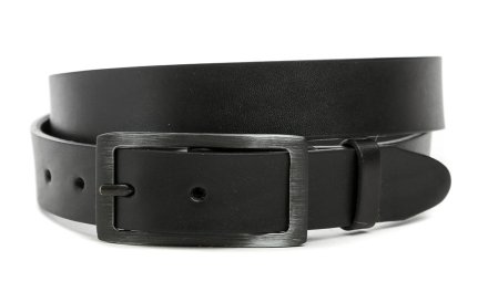Gürtel aus echtem Naturleder mit Metallschnalle passend für Hosen mit 28 mm breiter Gürtelschlaufe.