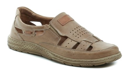 Sommerliche Herren-Wanderschuhe aus echtem Naturleder.