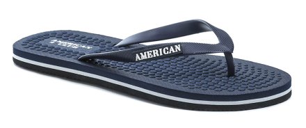 Sommerliche Freizeit-Schlupfschuhe aus Synthetikmaterial mit einem Griff zwischen den Zehen.
