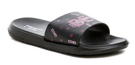 Sommerliche Damen-Slipper aus synthetischem Material.