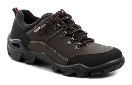 Ganzjahres-Wanderschuhe für Herren mit Schnürung und Membran aus echtem Naturleder in Kombination mit Textil und Synthetik.